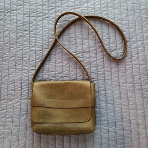 ABLE Mare Small Crossbody | olive green leather